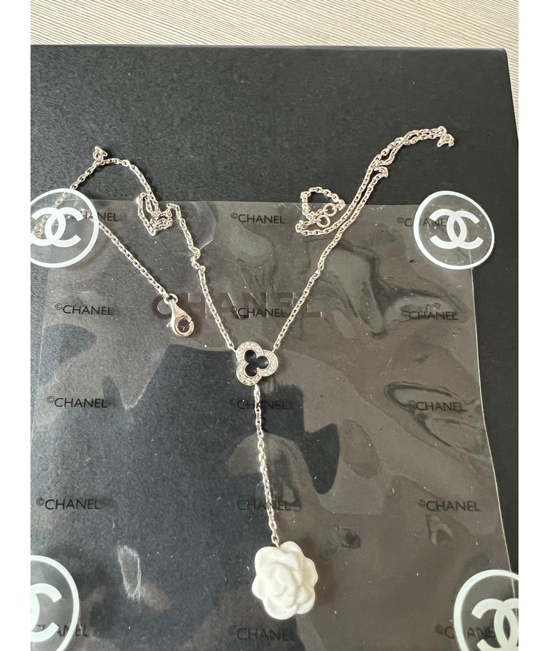 CHANEL Белая подвеска из белого золота, фото 3