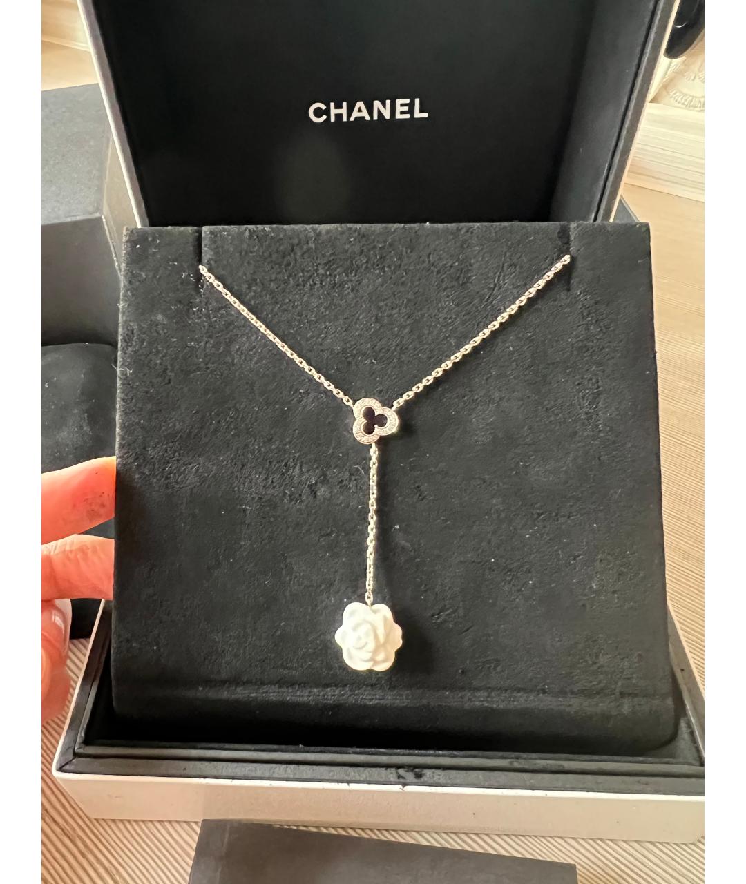 CHANEL Белая подвеска из белого золота, фото 7