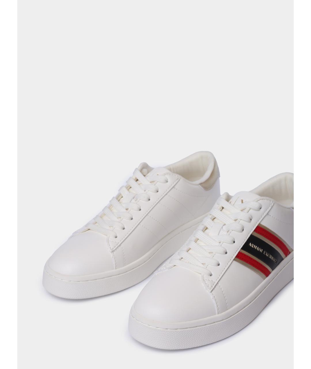 ARMANI EXCHANGE Белые кеды из искусственной кожи, фото 3