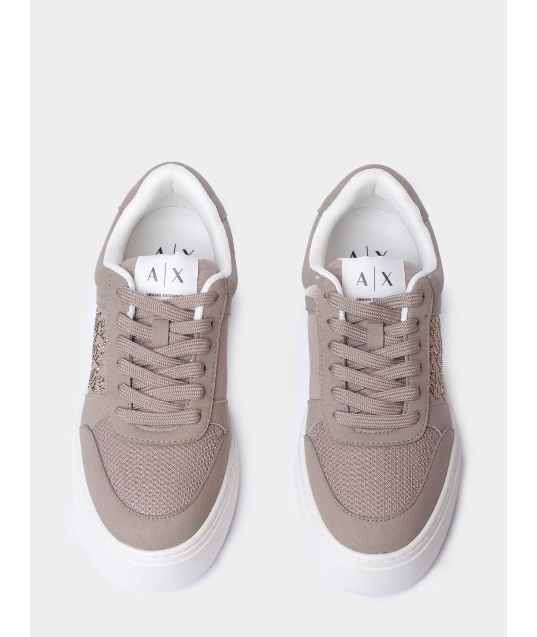 ARMANI EXCHANGE Бежевые кеды, фото 4