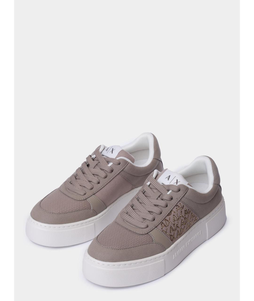 ARMANI EXCHANGE Бежевые кеды, фото 2
