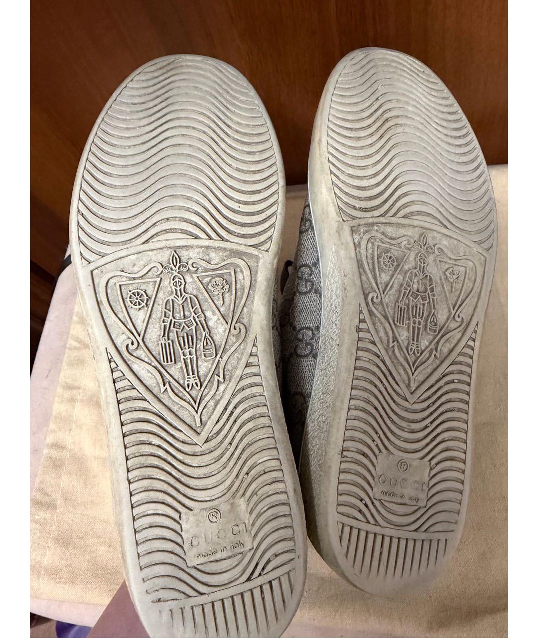 GUCCI Коричневые кеды, фото 4