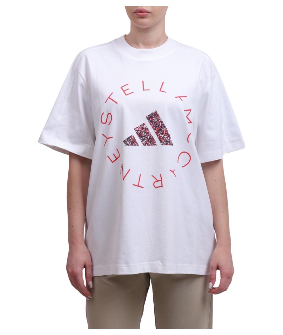 ADIDAS BY STELLA MCCARTNEY Белая хлопковая футболка, фото 1