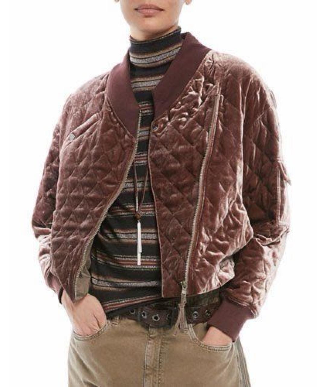 BRUNELLO CUCINELLI Бордовая вискозная куртка, фото 8