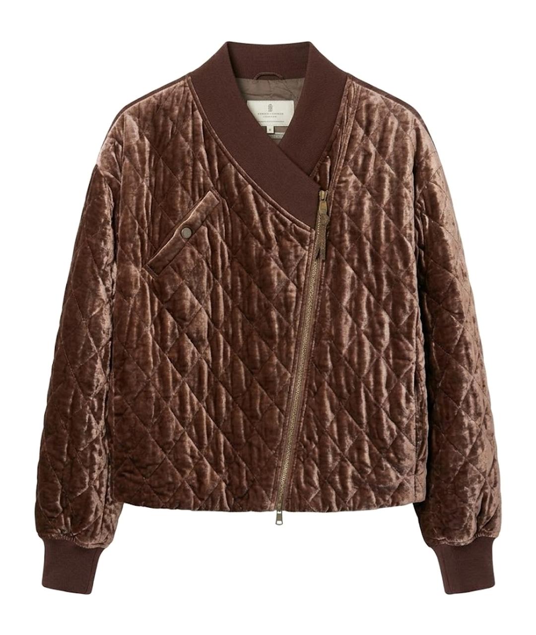 BRUNELLO CUCINELLI Бордовая вискозная куртка, фото 1