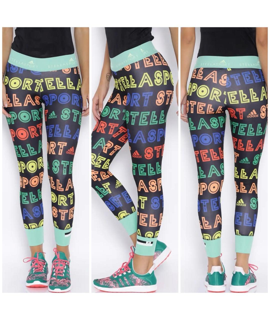 ADIDAS BY STELLA MCCARTNEY Мульти полиэстеровые леггинсы и велосипедки, фото 3