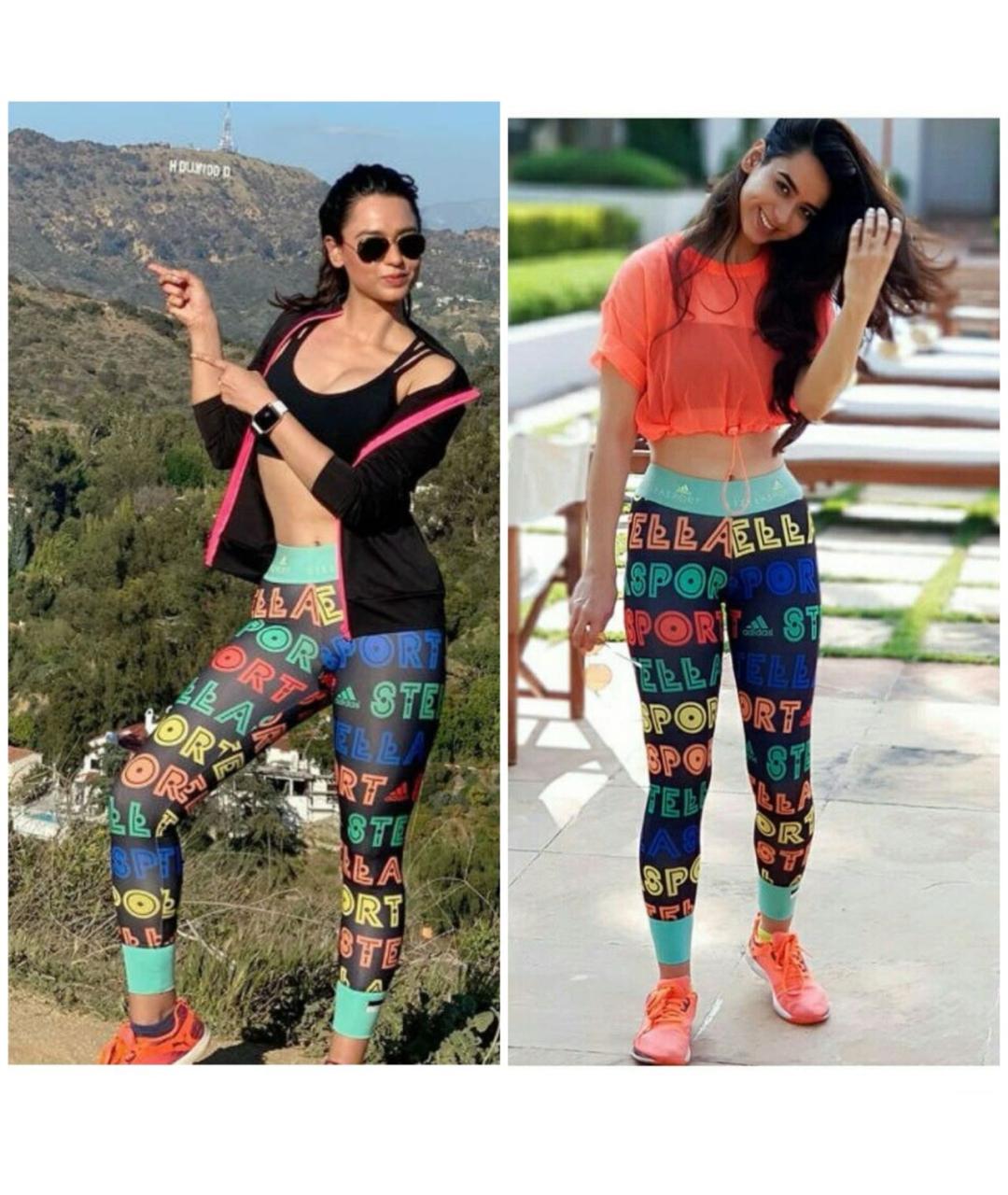 ADIDAS BY STELLA MCCARTNEY Мульти полиэстеровые леггинсы и велосипедки, фото 5