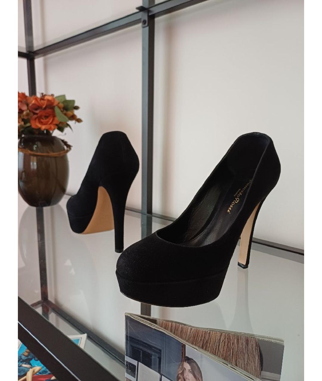 GIANVITO ROSSI Черные замшевые туфли, фото 6