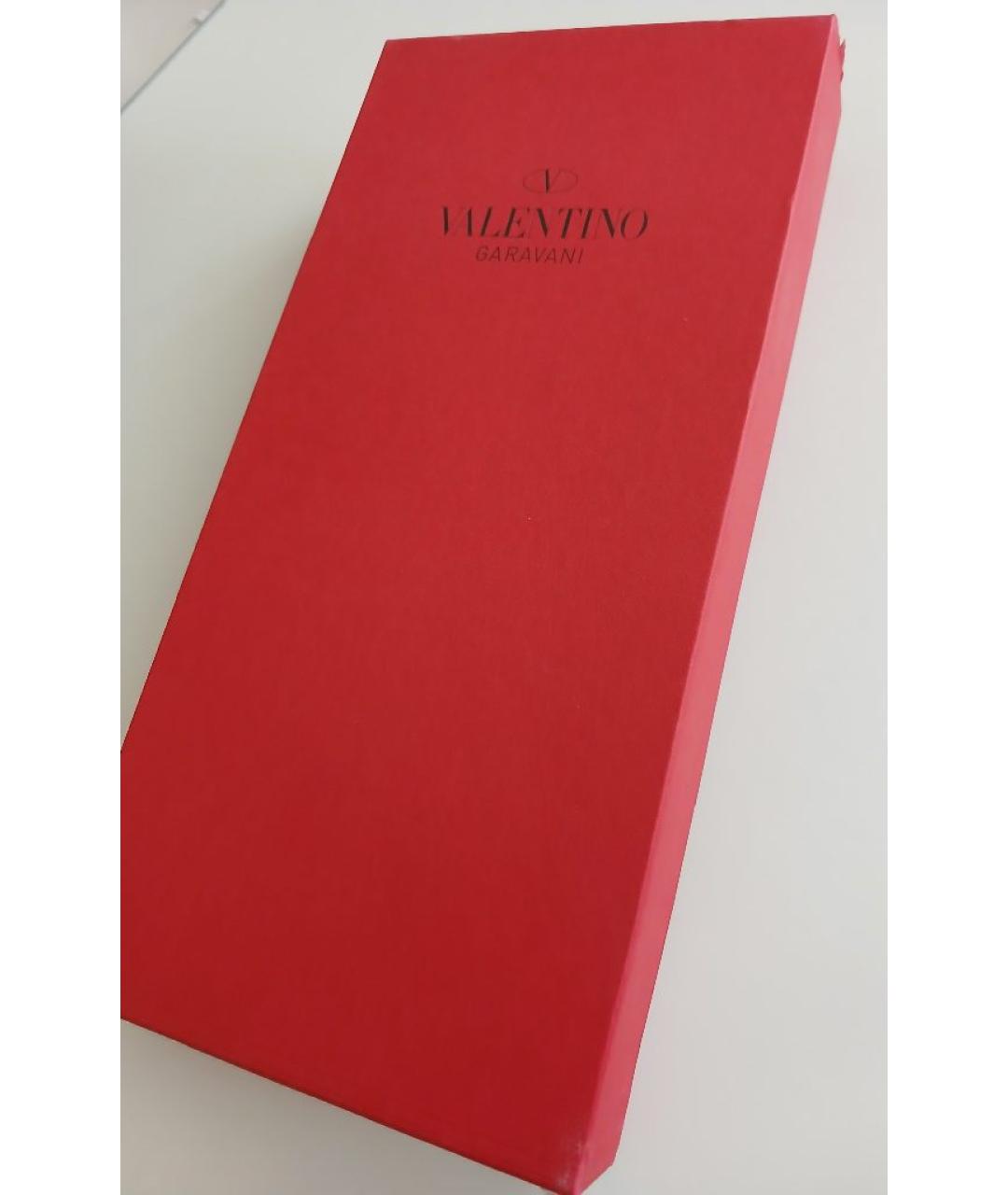VALENTINO Розовый хлопковый шарф, фото 4