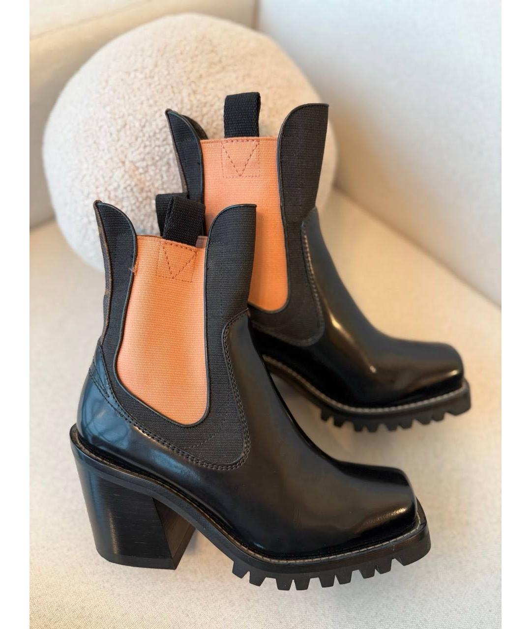 LOUIS VUITTON Черные кожаные сапоги, фото 5
