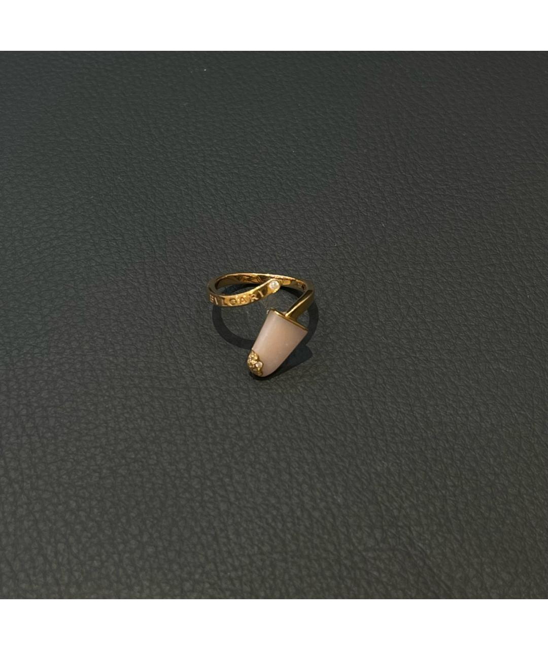 BVLGARI Розовое кольцо из желтого золота, фото 8