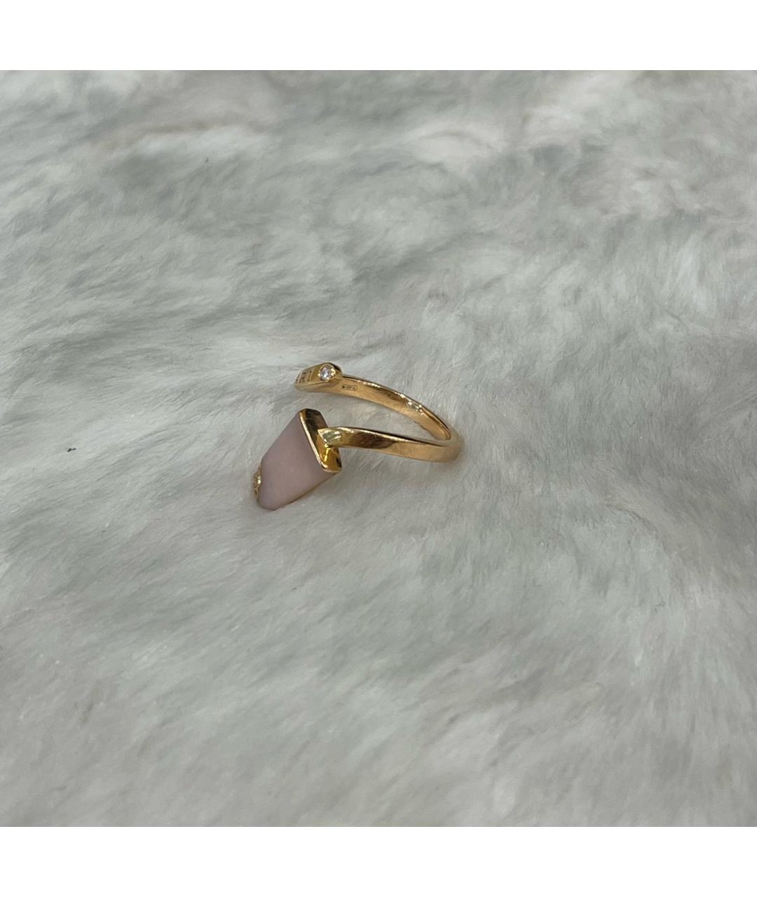 BVLGARI Розовое кольцо из желтого золота, фото 4