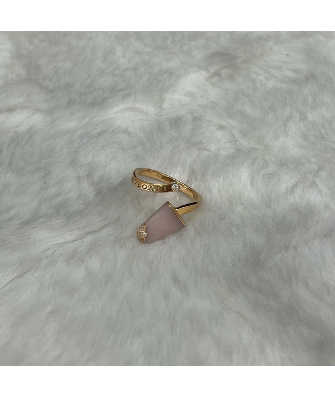 BVLGARI Розовое кольцо из желтого золота, фото 2