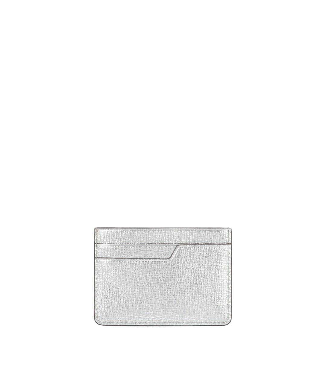 ANYA HINDMARCH Серебряный кожаный кардхолдер, фото 1