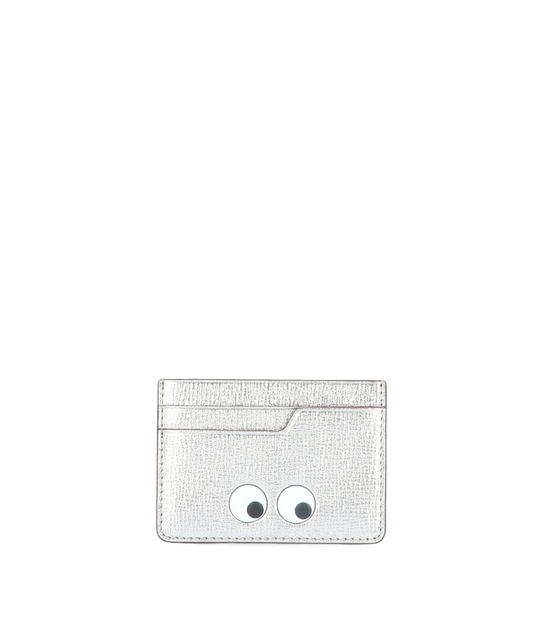ANYA HINDMARCH Серебряный кожаный кардхолдер, фото 3