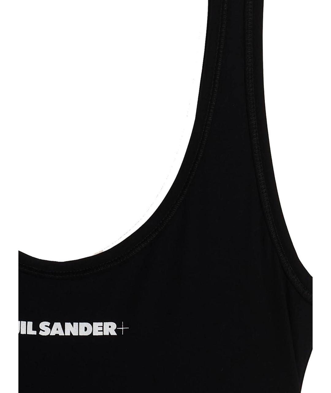 JIL SANDER Черный полиамидовый купальник, фото 3