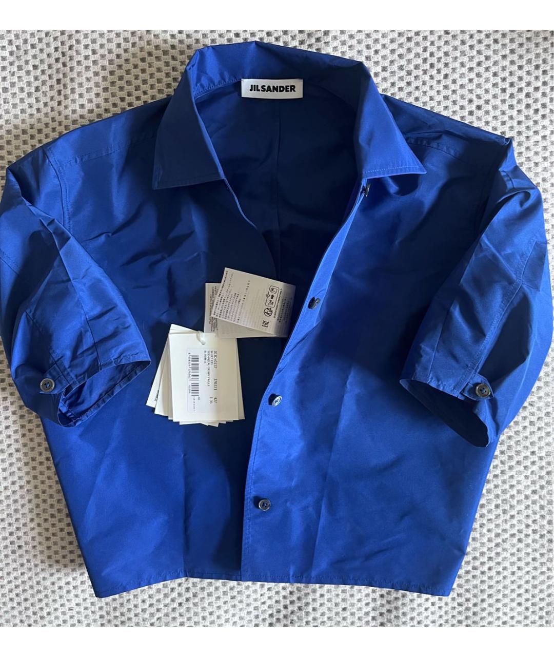 JIL SANDER Синяя блузы, фото 4