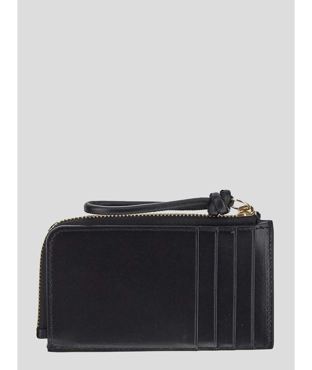 JIL SANDER Черный кожаный кошелек, фото 3