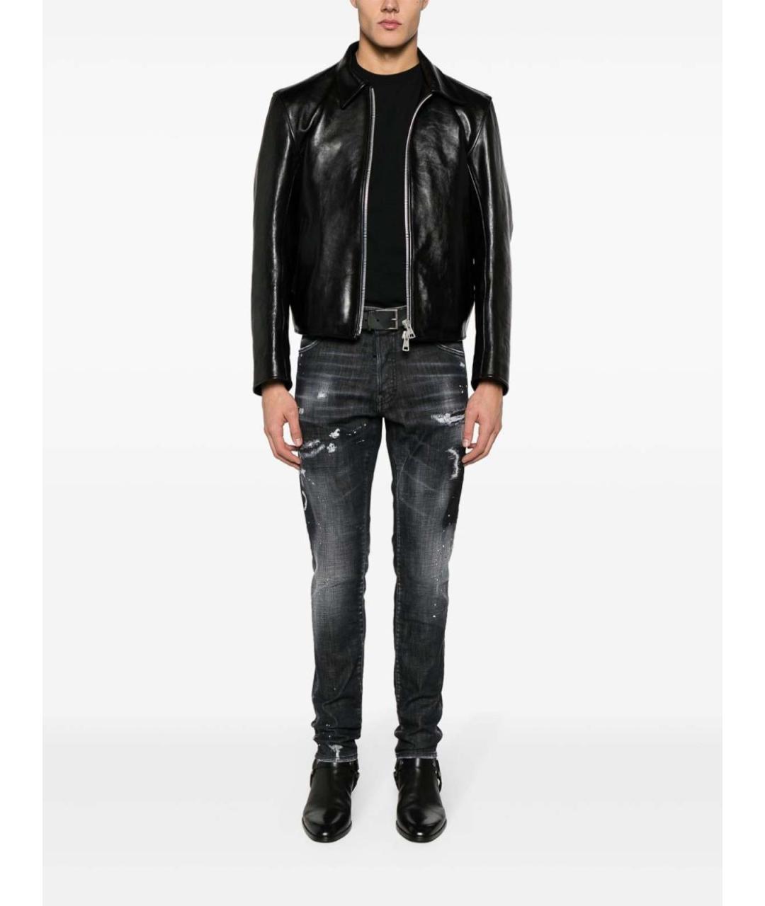 DSQUARED2 Черные хлопковые джинсы скинни, фото 3