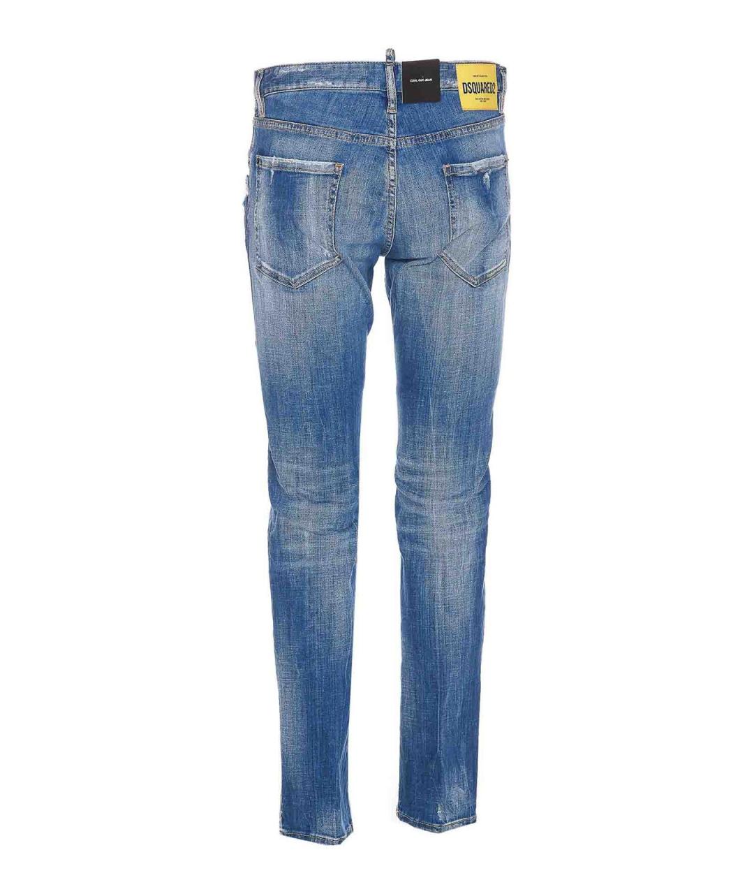 DSQUARED2 Синие хлопковые джинсы, фото 2