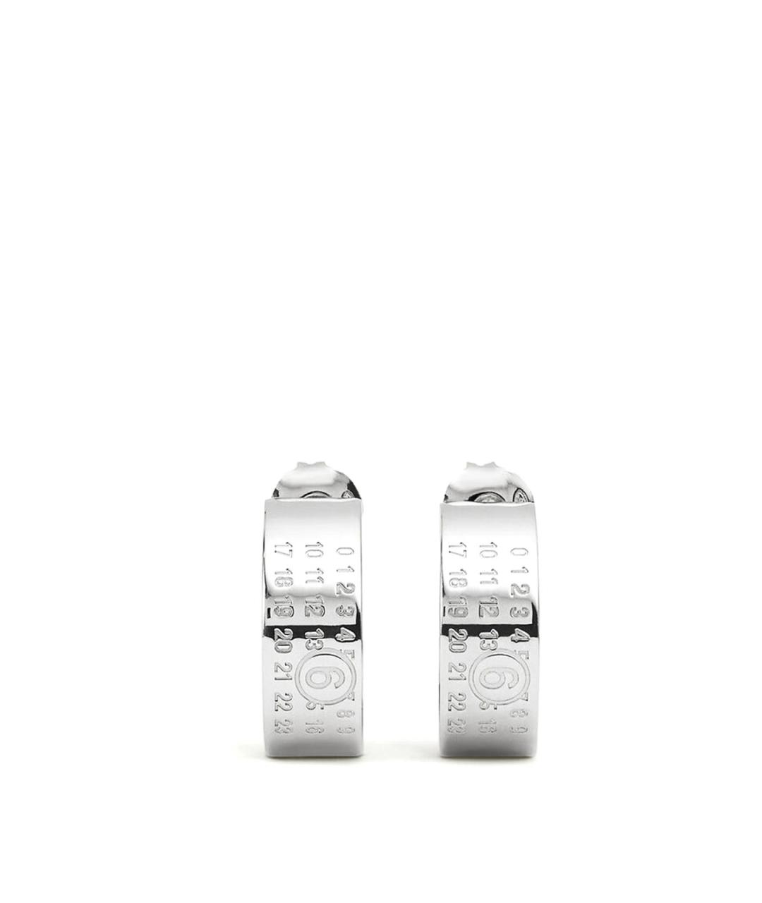 MM6 MAISON MARGIELA Серебряные металлические серьги, фото 1
