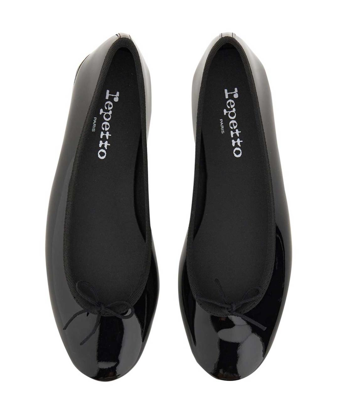 REPETTO Черные кожаные балетки, фото 3