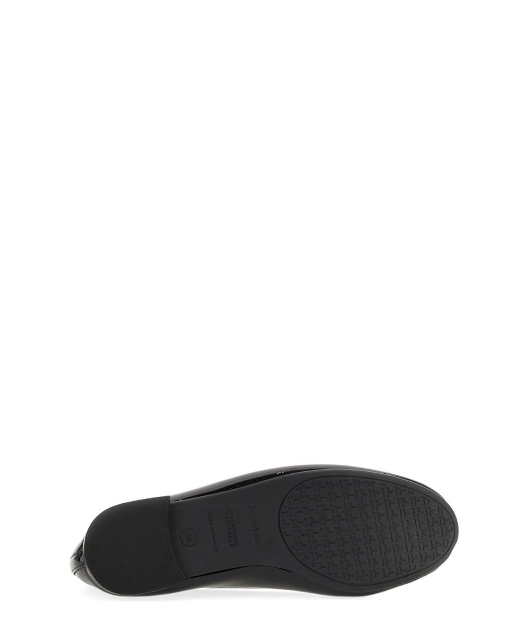 REPETTO Черные кожаные балетки, фото 6
