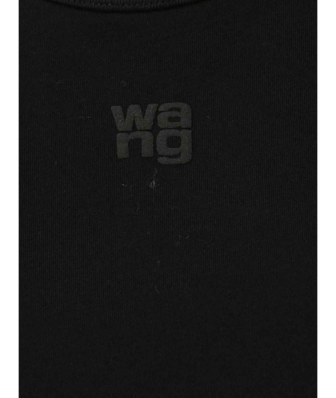 ALEXANDER WANG Черная хлопковая футболка, фото 3