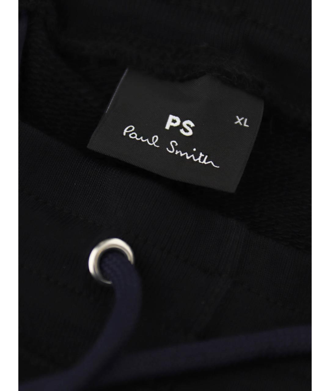 PS BY PAUL SMITH Черные хлопковые повседневные брюки, фото 3