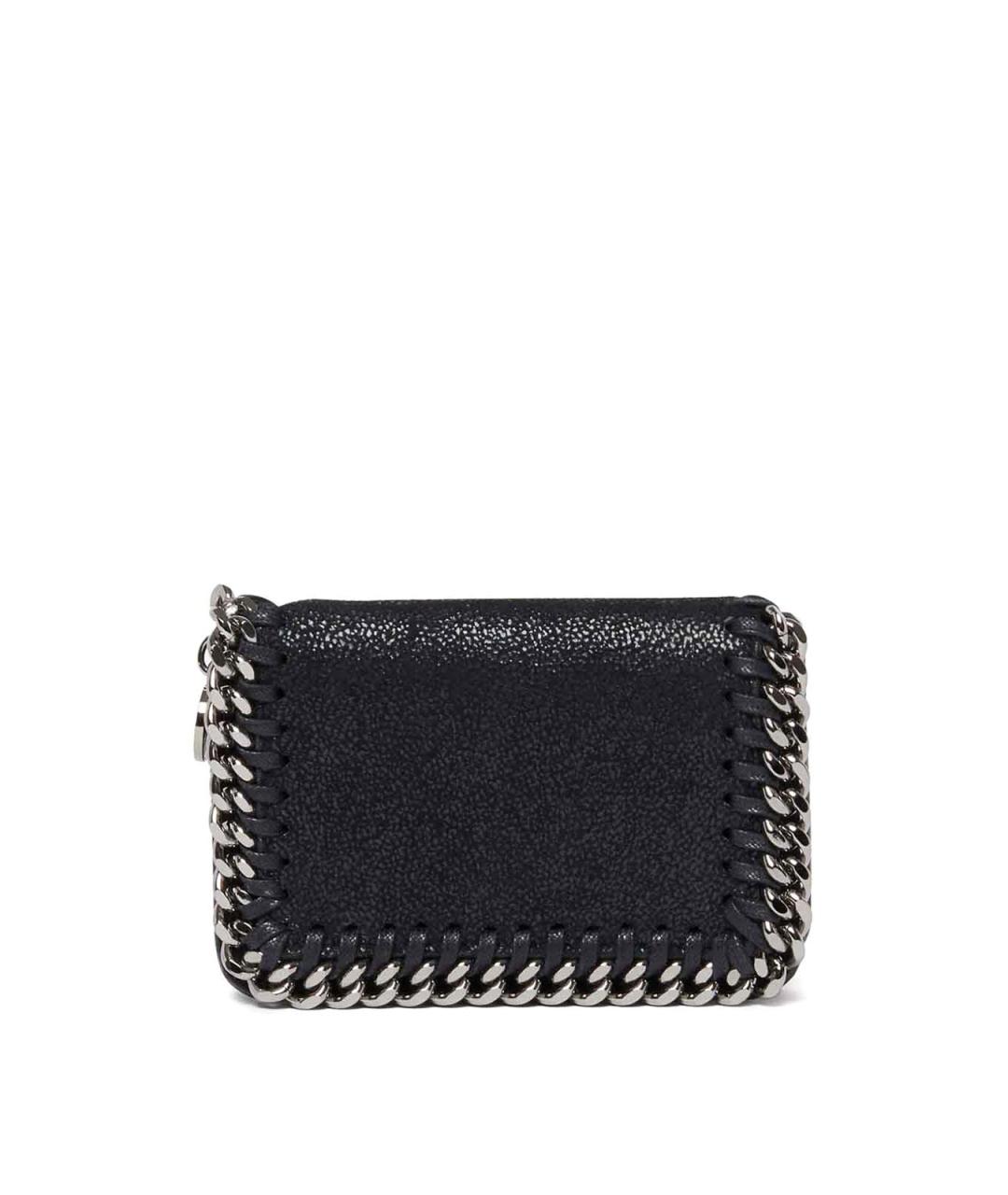 STELLA MCCARTNEY Черный кожаный кошелек, фото 1
