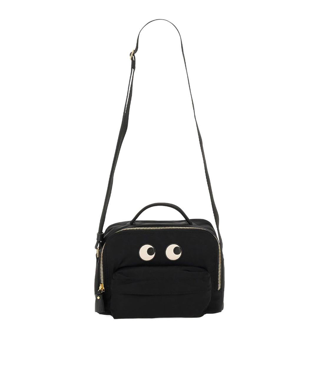 ANYA HINDMARCH Черная нейлоновая сумка через плечо, фото 1