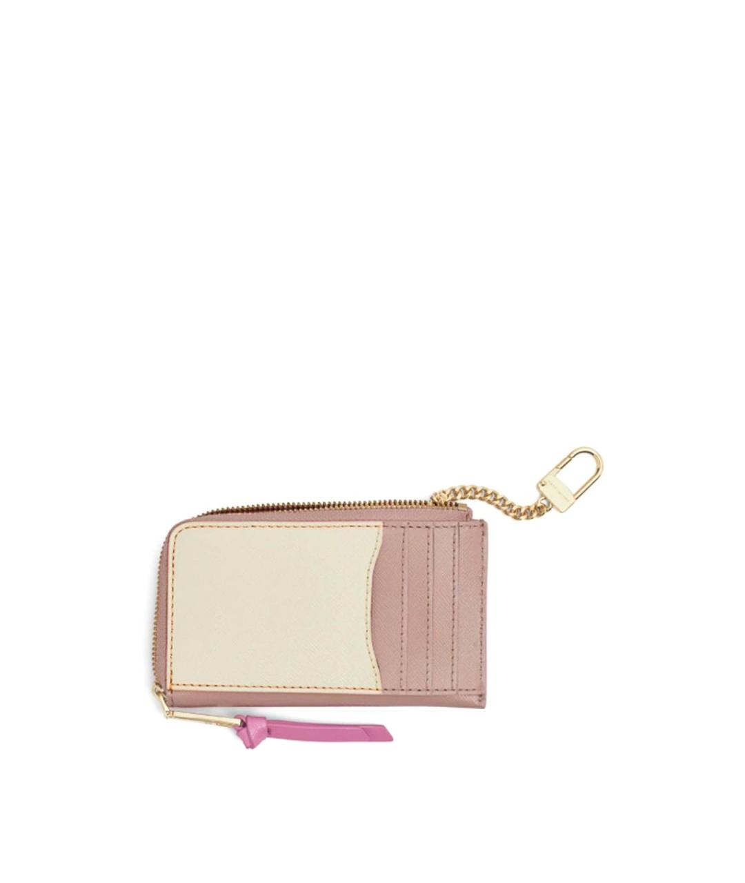 MARC JACOBS Розовый кожаный кошелек, фото 2