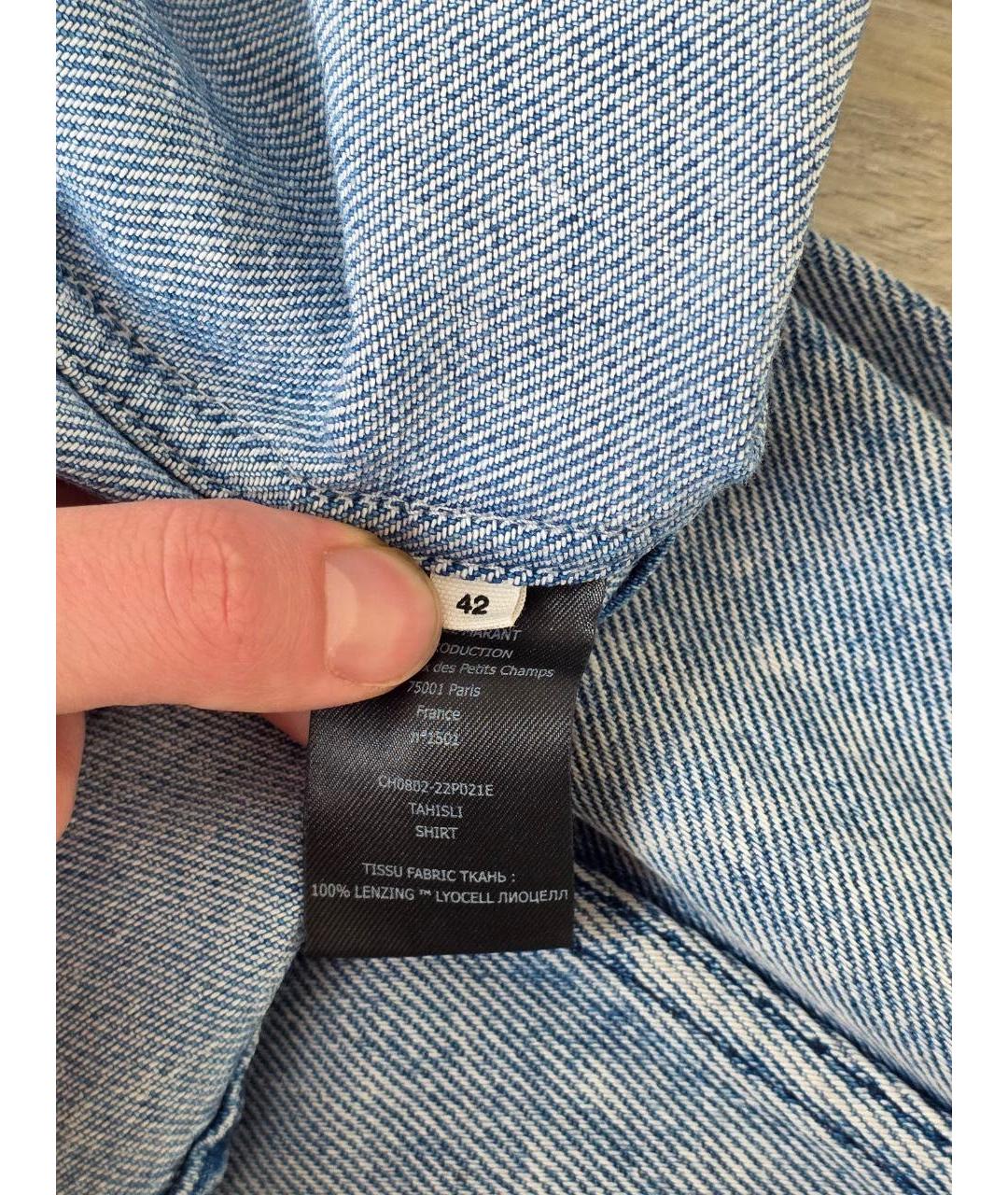 ISABEL MARANT ETOILE Голубая деним рубашка, фото 5