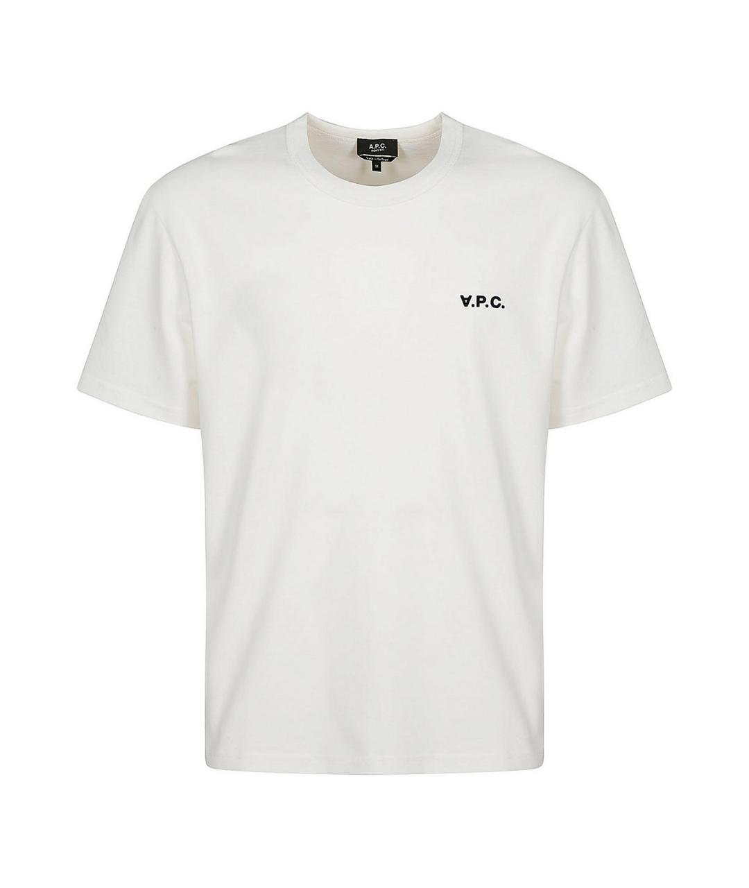 A.P.C. Бежевая хлопковая футболка, фото 1