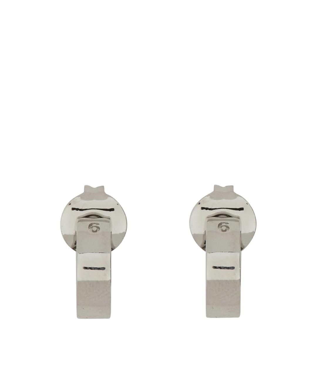 MM6 MAISON MARGIELA Серебряные металлические серьги, фото 1