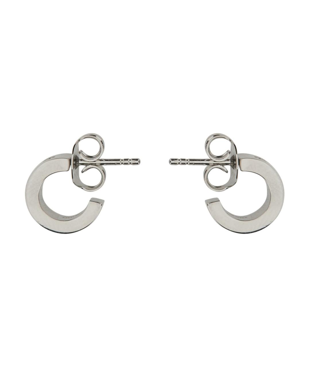 MM6 MAISON MARGIELA Серебряные металлические серьги, фото 3