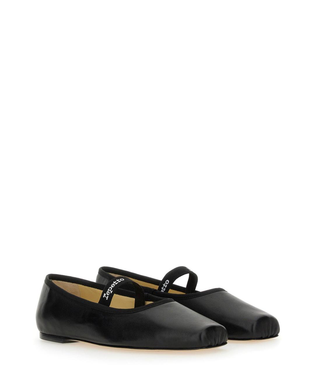REPETTO Черные кожаные балетки, фото 2
