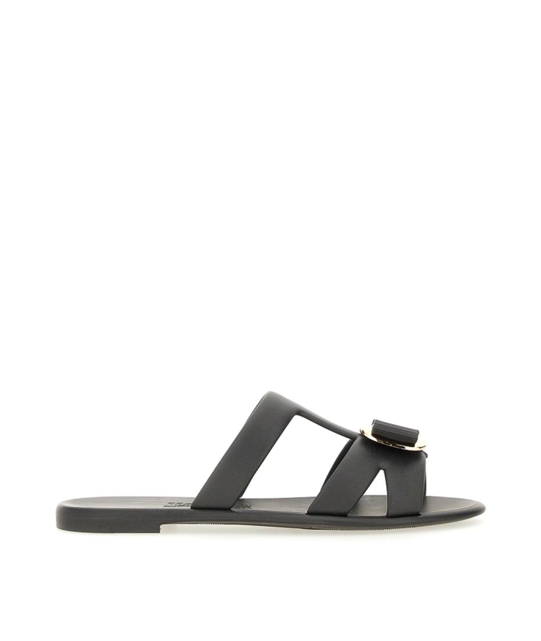 FERRAGAMO Черные сандалии, фото 1