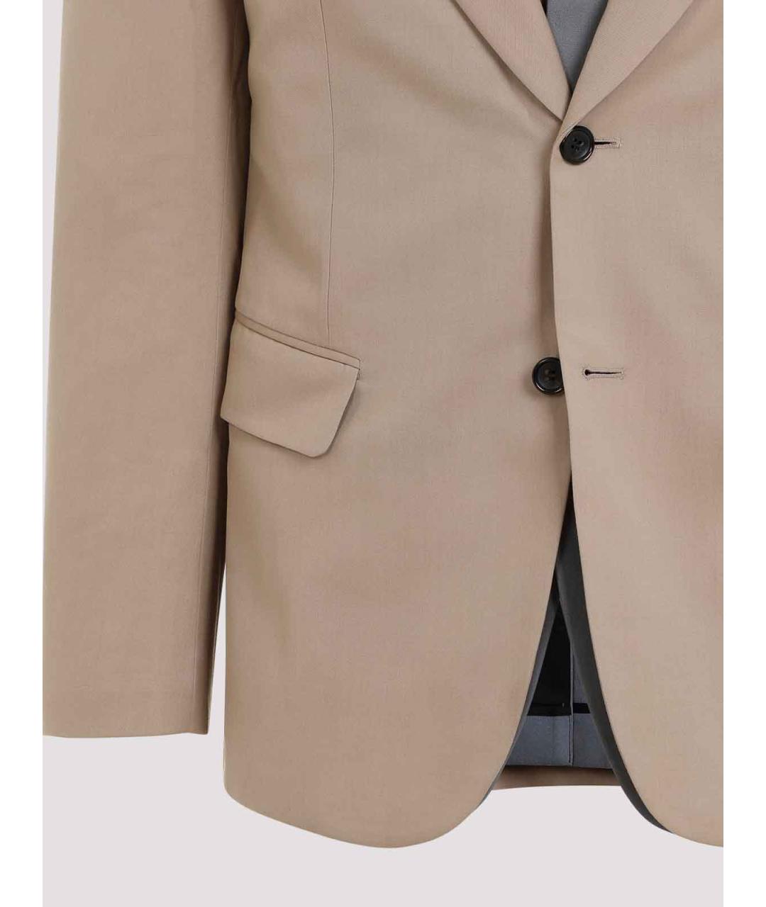 COMME DES GARÇONS HOMME PLUS Бежевая шерстяная куртка, фото 3