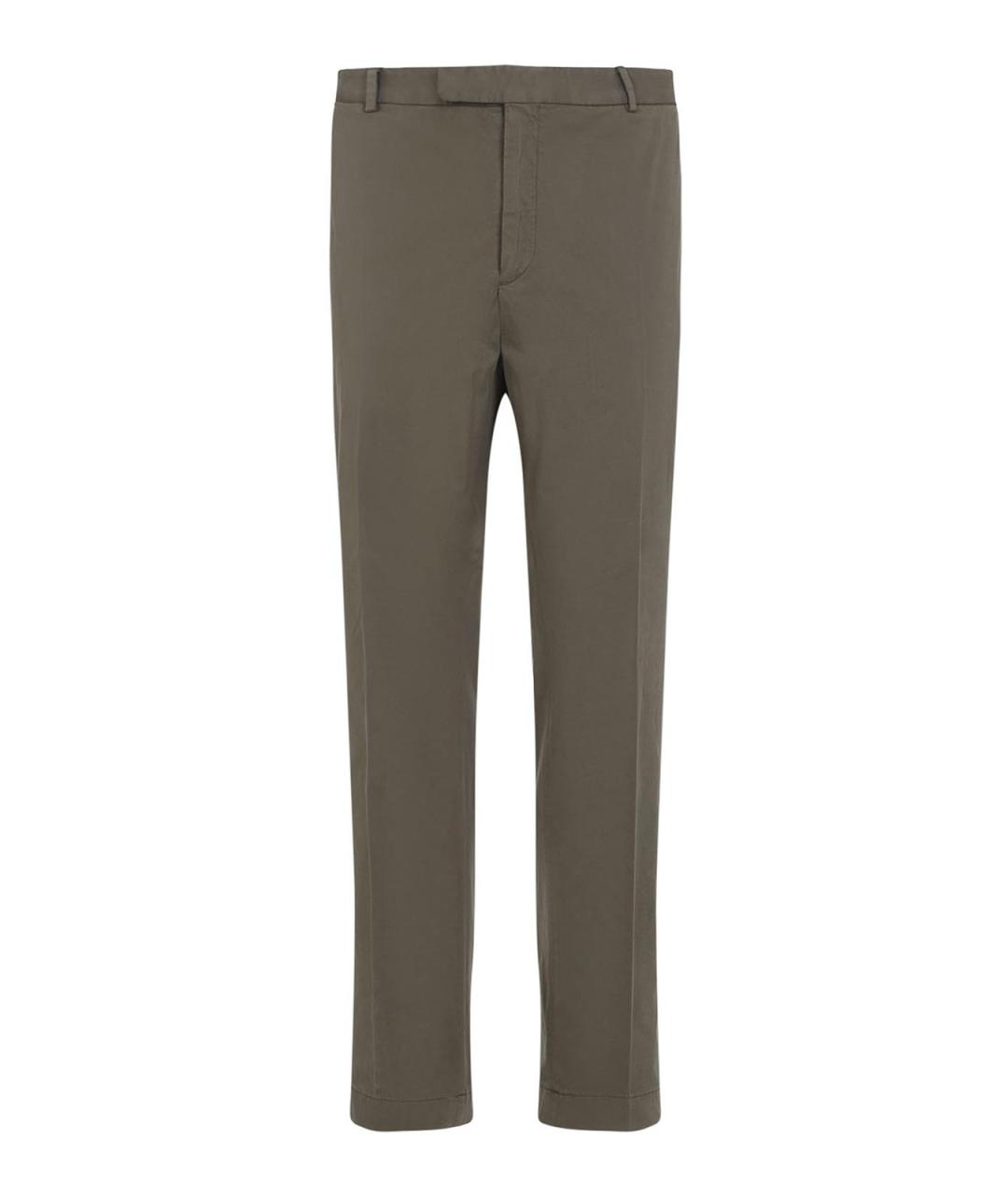 RALPH LAUREN Фиолетовые хлопковые повседневные брюки, фото 1