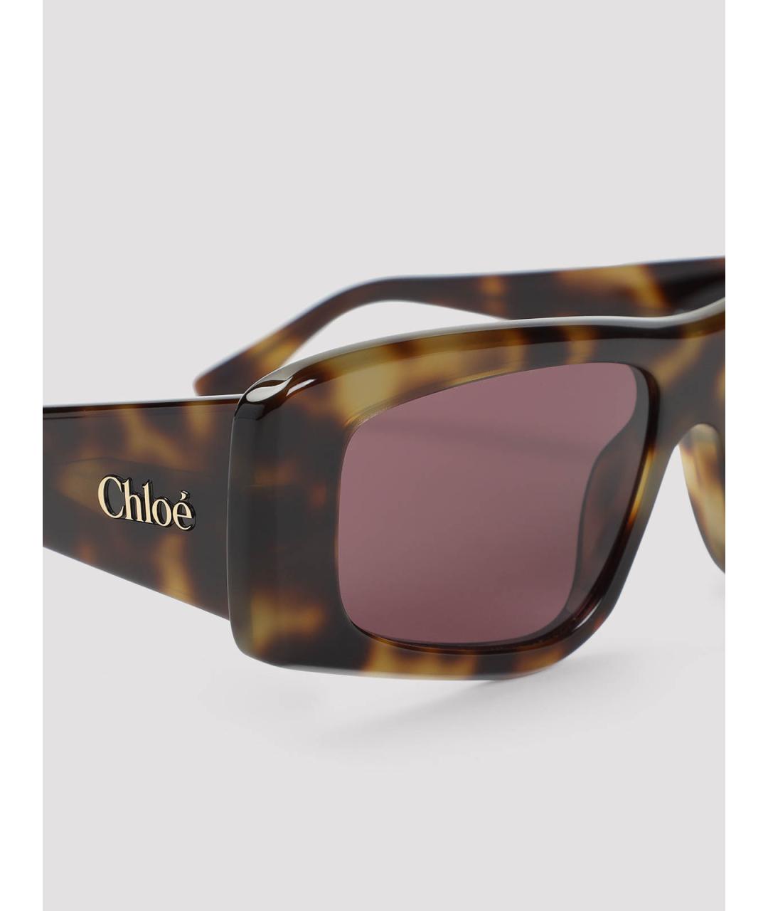 CHLOE Мульти пластиковые солнцезащитные очки, фото 3