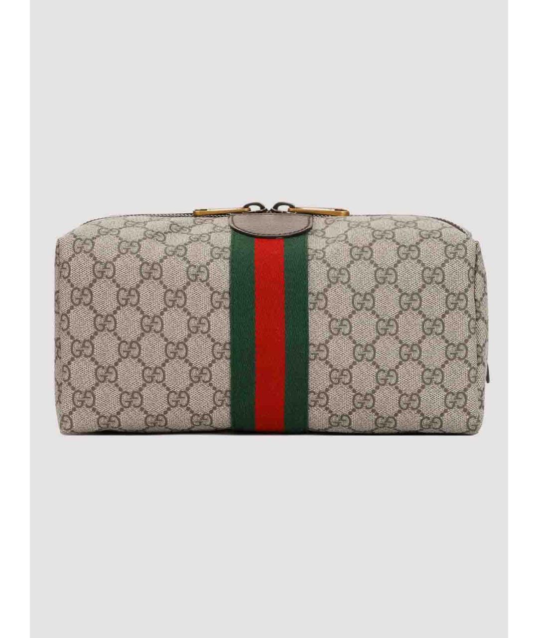 GUCCI Бежевая барсетка, фото 3