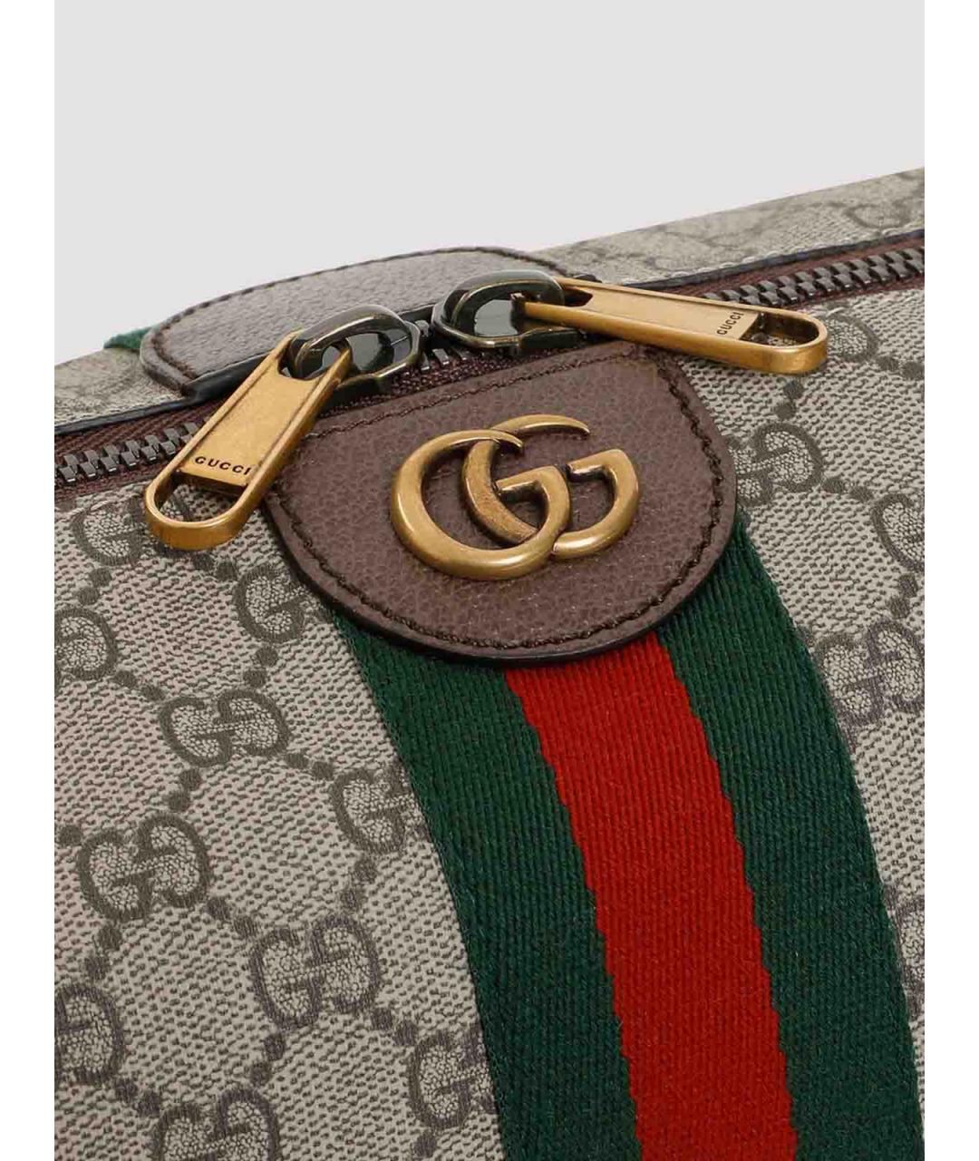 GUCCI Бежевая барсетка, фото 4