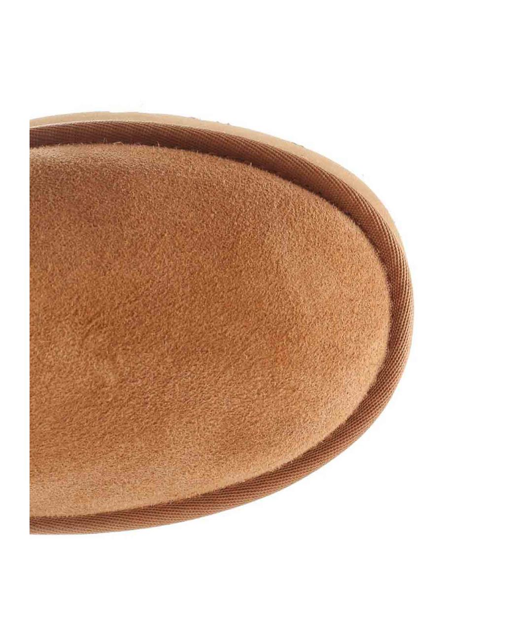 UGG Бежевые кожаные сапоги, фото 4