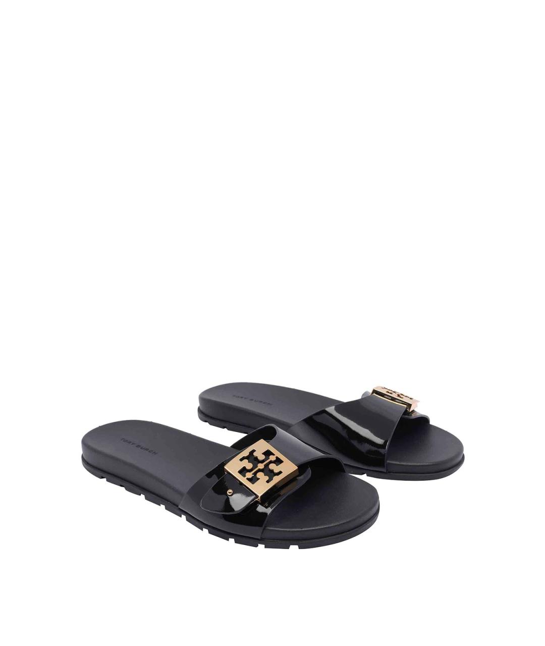 TORY BURCH Черные резиновые сандалии, фото 2