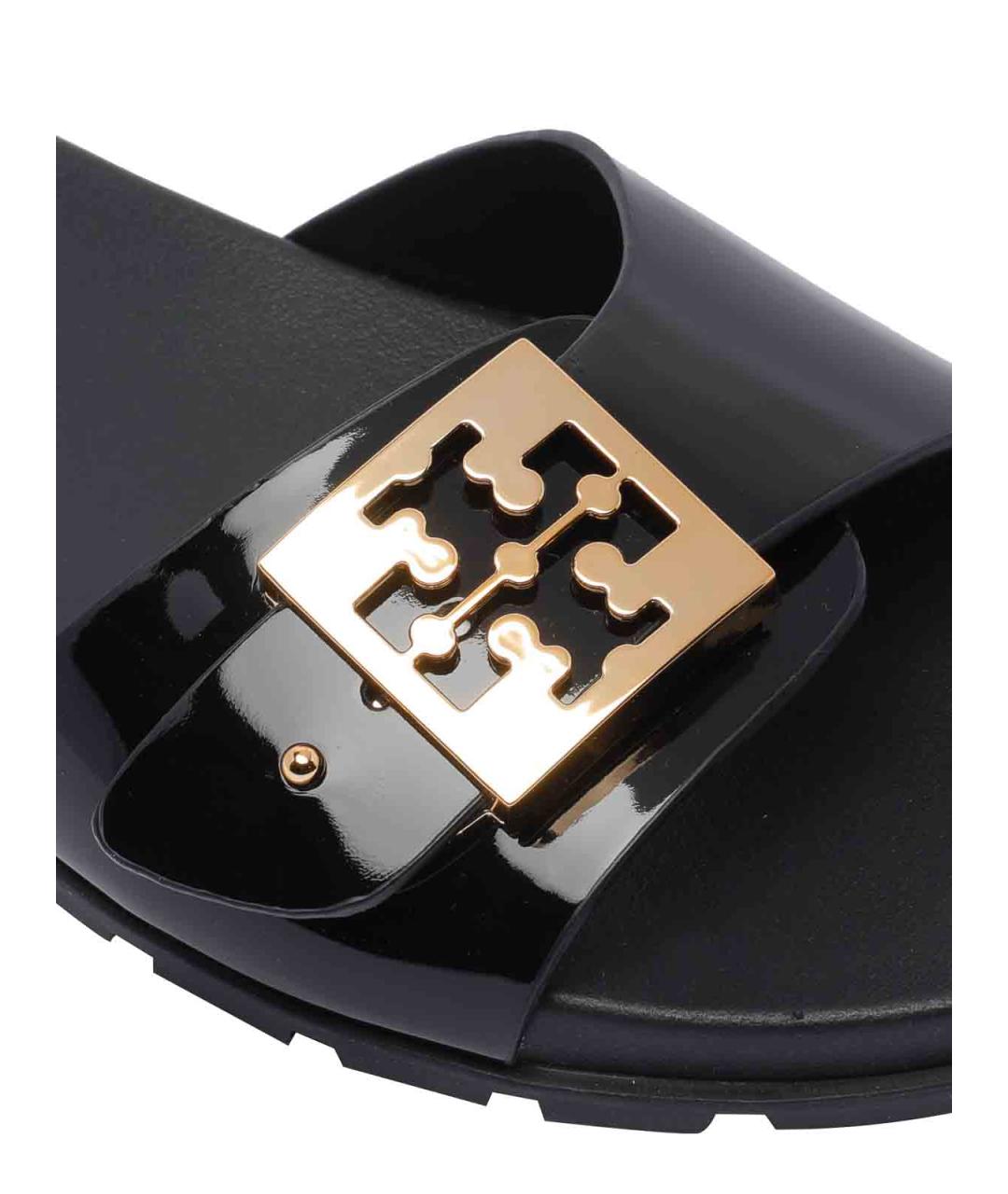 TORY BURCH Черные резиновые сандалии, фото 4