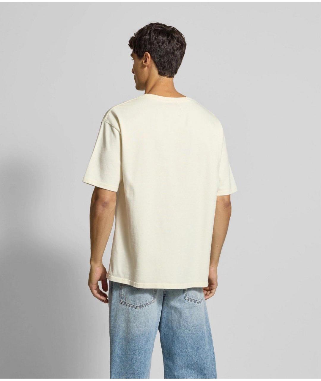 RHUDE Бежевая хлопковая футболка, фото 2