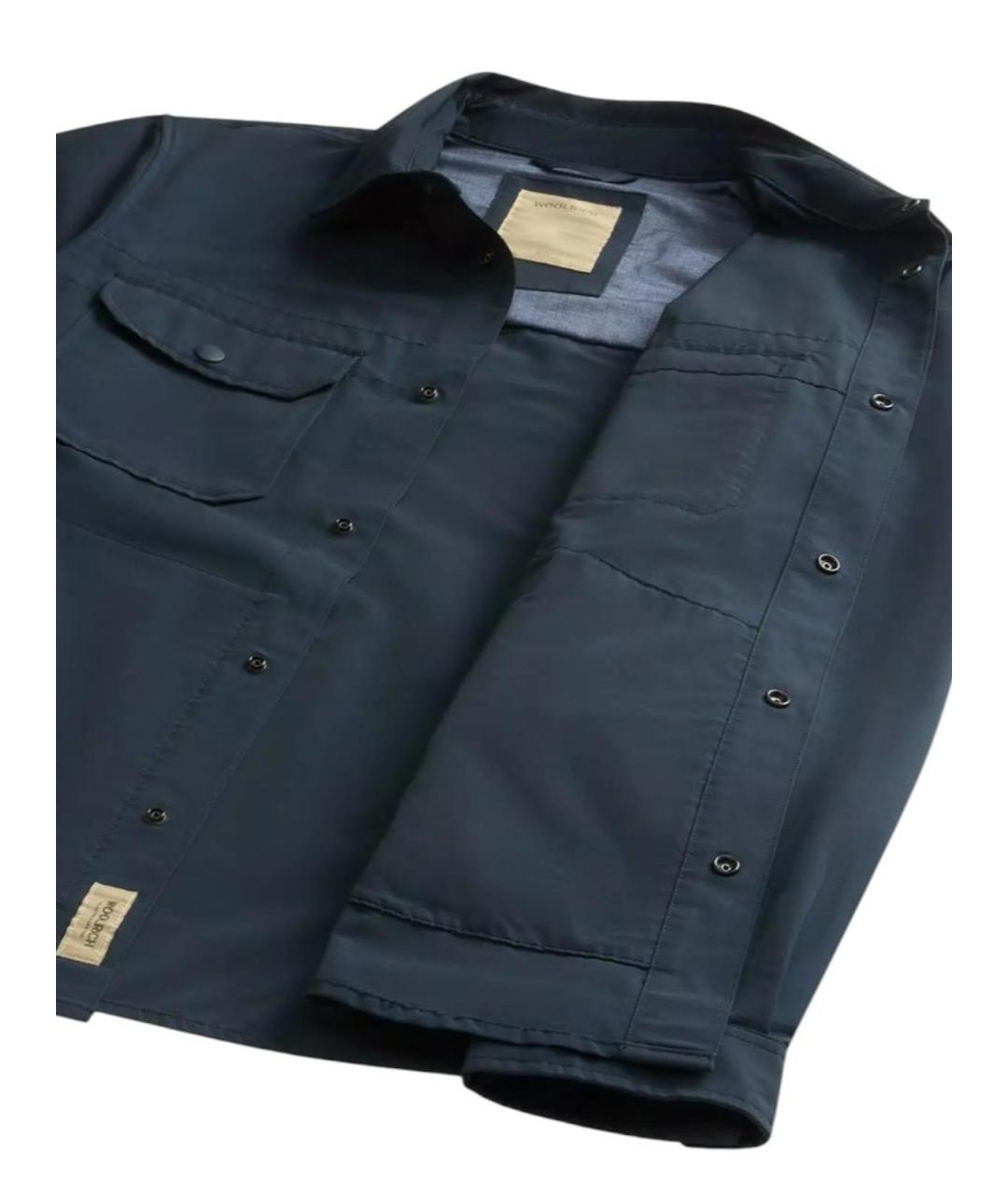 WOOLRICH Синяя хлопковая куртка, фото 4