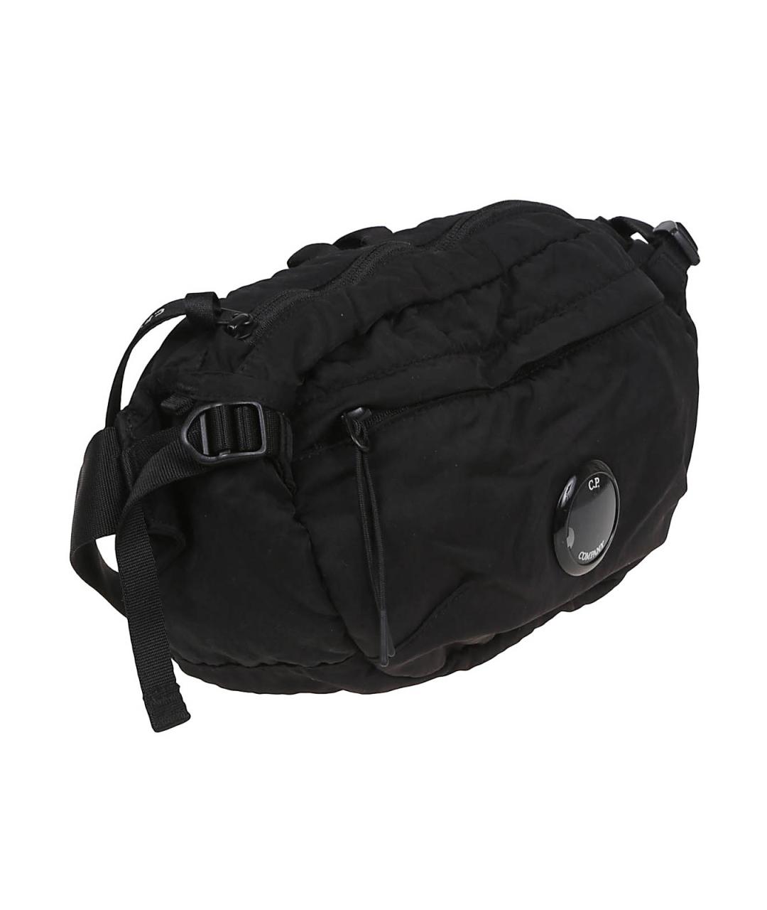 CP COMPANY Черная синтетическая сумка на плечо, фото 3