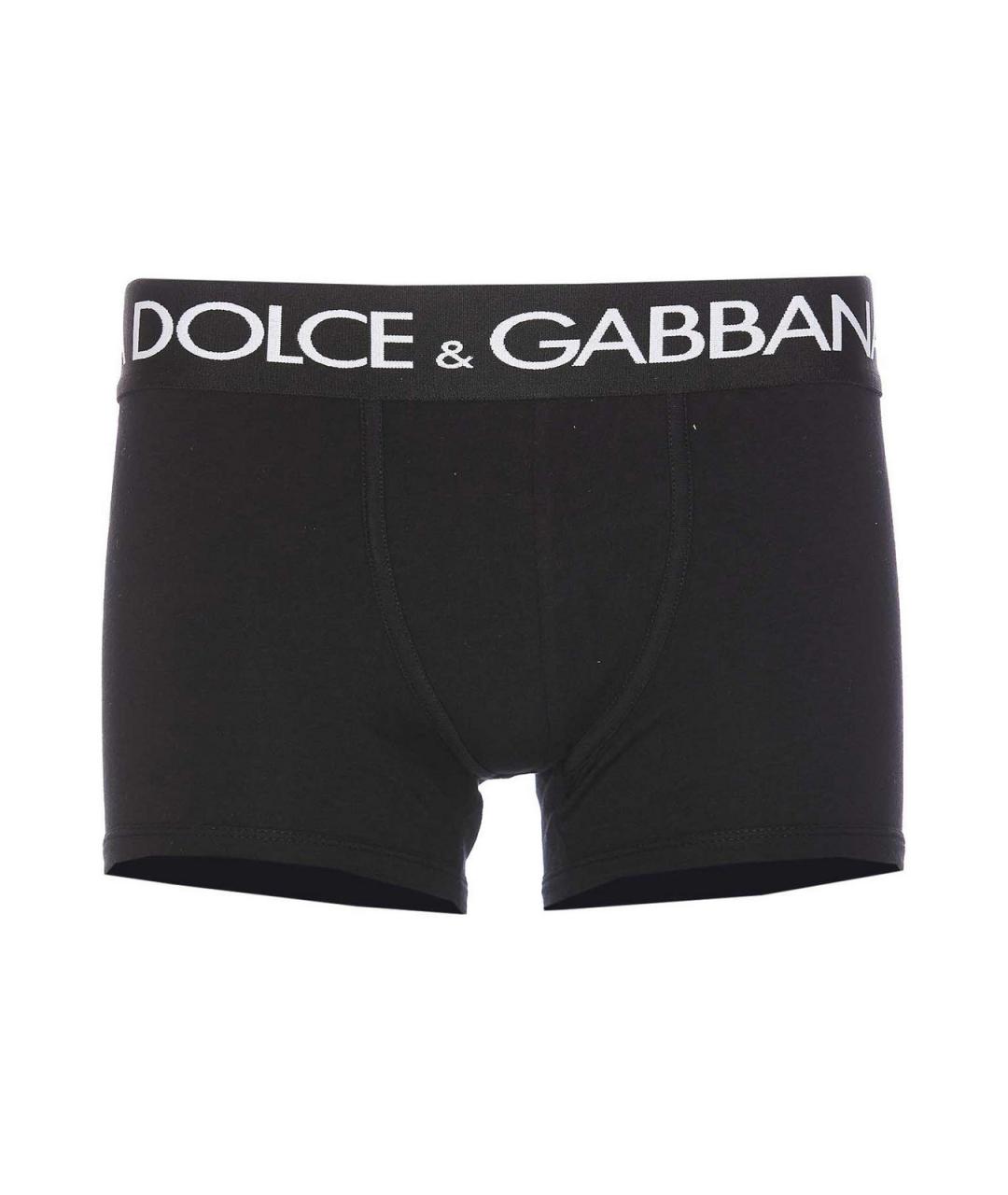 DOLCE&GABBANA Черные хлопковые плавки, фото 1